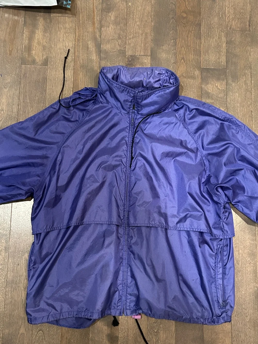 Vintage 1990s (1994) Eddie Bauer Purple Packable Windbreaker Jacket